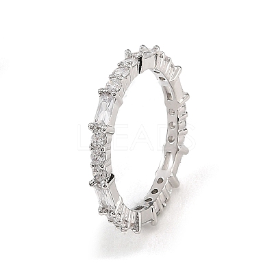 Brass Micro Pave Cubic Zirconia Finger Rings CU-CBA8D1E-01P-1