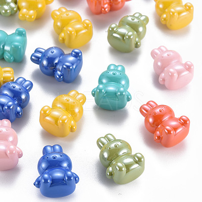 Pearlized Opaque Acrylic Beads MACR-S373-41I-1