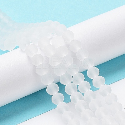 Transparent Glass Beads Strands EGLA-A044-T6mm-MD19-1