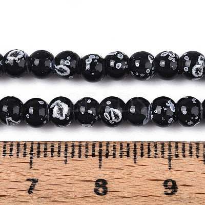 Baking Paint Glass Beads Strands DGLA-N015-4mm-10-1