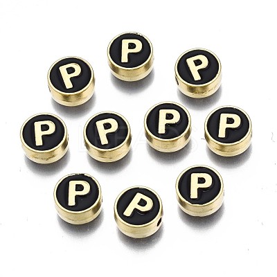 Alloy Enamel Beads ENAM-N052-006-02P-RS-1