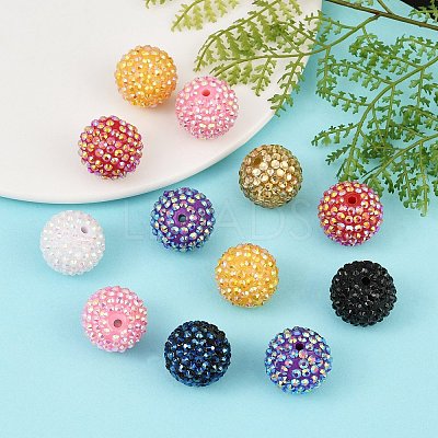 AB-Color Resin Rhinestone Beads RESI-S315-20x22-M-1