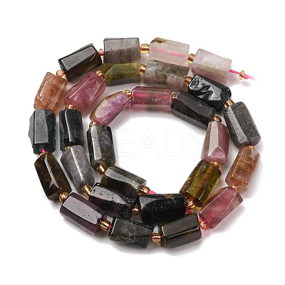 Natural Multicolor Tourmaline Beads Strands G-D110-H02-01-1