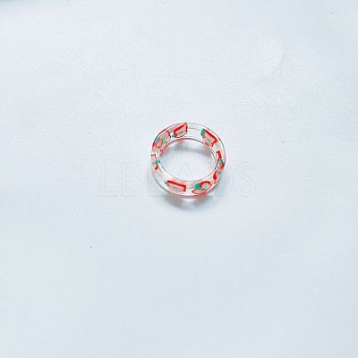 Geometric Colorful Fruit Series Ring - Vintage Style ST7337202-1
