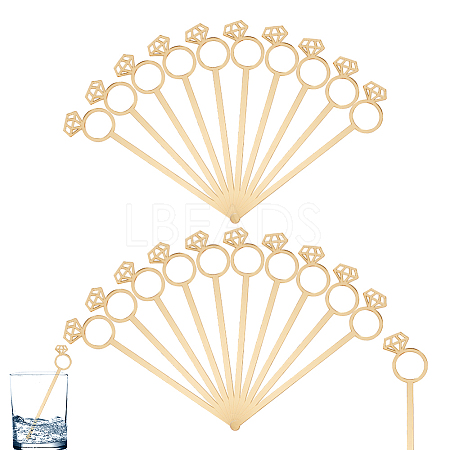 20Pcs Transparent Acrylic Stirring Rods MACR-GO0001-10-1