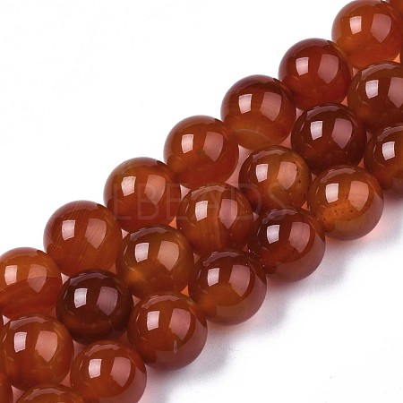 Natural Carnelian Beads Strands G-S259-32-12mm-1