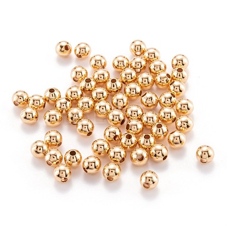 Brass Spacer Beads KK-F824-101E-G-1