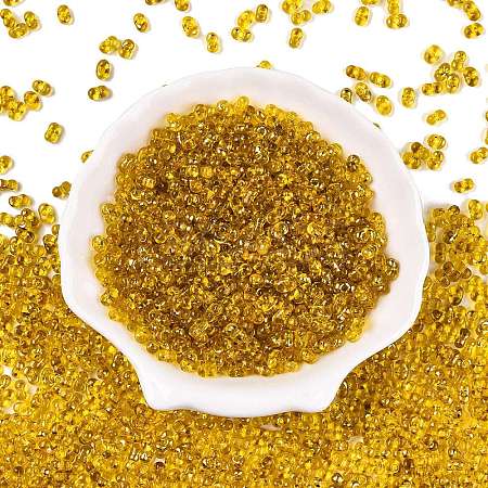 Picasso Spray Painted Glass Seed Beads SEED-T006-04A-1