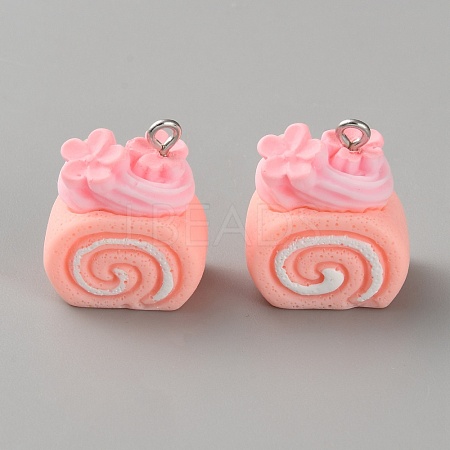 Opaque Resin Pendants RESI-CJC0028-05P-01-1