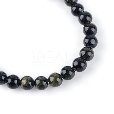 Natural Dyed Yellow Jade Gemstone Bead Strands G-R271-4mm-Y32-1