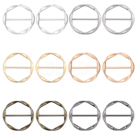 2 Sets Alloy Buckle Clasps FIND-GL0002-19-1