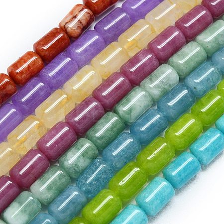 Natural Malaysia Jade Beads Strands G-B165-EM-8x12mm-1
