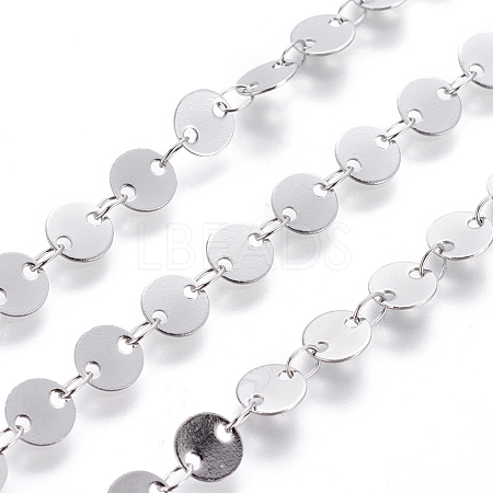 Tarnish Resistant 304 Stainless Steel Link Chains CHS-L019-01B-P-1