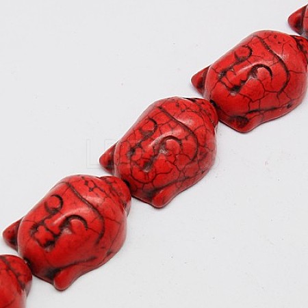 Synthetic Turquoise Beads Strands TURQ-G119-20x29mm-03-1