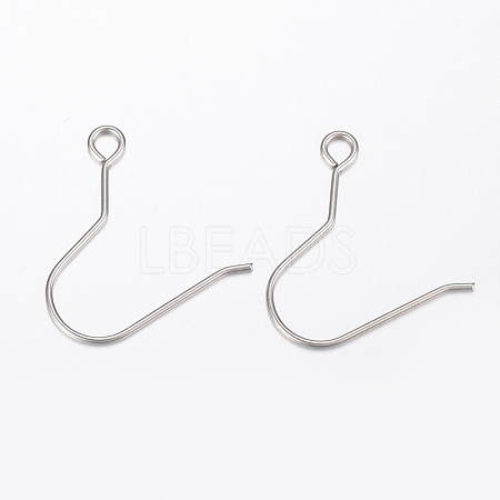 Tarnish Resistant 304 Stainless Steel Earring Hooks STAS-H434-48P-1