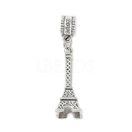 Rack Plating Brass European Dangle Charms KK-R200-02AS-02-1