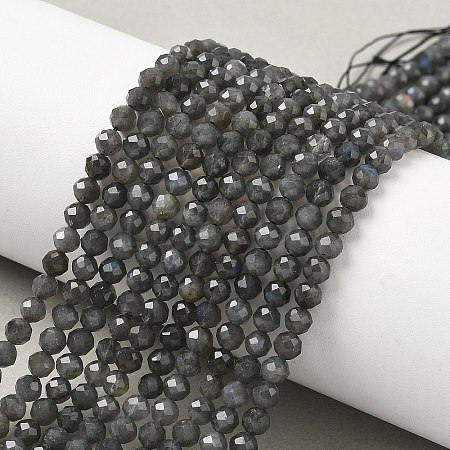 Natural Labradorite Beads Strands G-L622-C03-4mm-1