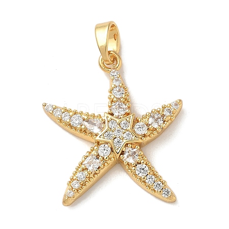 Brass Micro Pave Cubic Zirconia Pendants KK-K305-11C-G-1