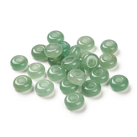 Natural Green Aventurine European Beads X-G-R488-02C-1