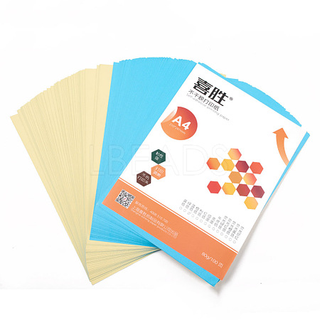Waterproof A4 Adhesive Sticker Sheets AJEW-BBC0002-06D-1
