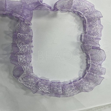 Double Layers Polyester Lace Trim OCOR-WH0082-79A-1