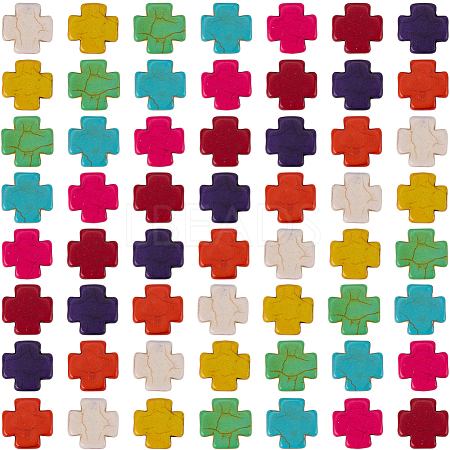 100Pcs Synthetic Turquoise Beads TURQ-SC0001-29A-1