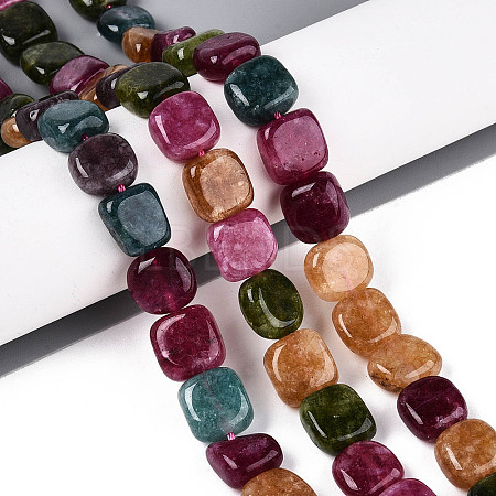 Natural White Jade Beads Strands G-N354-01A-01-1