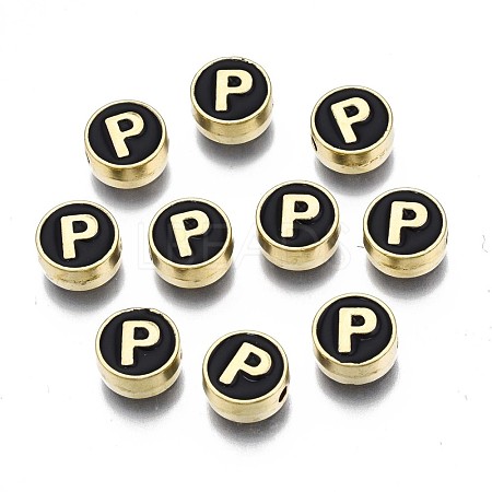 Alloy Enamel Beads ENAM-N052-006-02P-RS-1