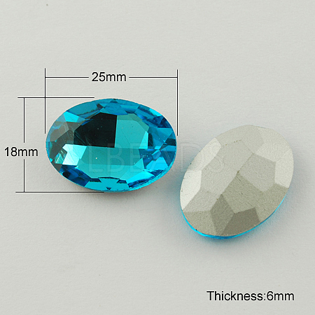 Glass Pointed Back Rhinestone RGLA-Q011-18x25mm-12-1