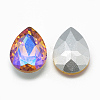 Pointed Back Glass Rhinestone Cabochons RGLA-T017-10x14mm-08-2