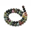 Natural Indian Agate Round Bead Strands X-G-P075-40-6mm-2