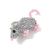 Glass Seed Beads Pendants PALLOY-MZ01453-2