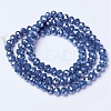 Electroplate Glass Beads Strands EGLA-A034-P2mm-A05-2