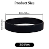 Flat Plain Silicone Cord Bracelet for Men Women BJEW-WH0016-32I-2