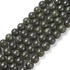 Natural Serpentine/Green Lace Stone Beads Strands G-S259-15-10mm-1-1