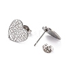 Non-Tarnish 304 Stainless Steel Stud Earring Findings STAS-I183-08B-P-3