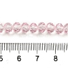 Transparent Baking Paint Glass Beads Strands DGLA-A034-T6mm-D04-4