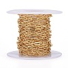 Soldered Brass Paperclip Chains CHC-G005-06G-01-8