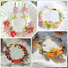 500Pcs 5 Colors Transparent Acrylic Charms TACR-SP0001-35-6