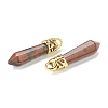 Bullet Natural Mahogany Obsidian Pointed Pendants G-E332-C37-G-3