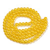 Baking Paint Crackle Glass Bead Strands DGLA-Q023-8mm-YS28-A-2