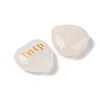 Natural Quartz Crystal Heart Engraving MBTI Figurines Statues for Home Office Desk Decorations G-K353-05F-2