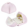 Velvet Finger Ring Package Boxes CON-WH0085-196-1