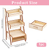 Mini Wood Storage Rack Furniture Model AJEW-WH0419-70-2