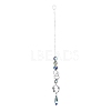 AB Color Plated Crystal Bullet Big Pendant Decorations LS-HJEW-G019-03F-1