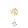 Brass Hollow Lotus Hanging Ornaments HJEW-E012-03G-03-3