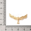 Brass Micro Pave Clear Cubic Zirconia Pendants KK-M294-21G-3