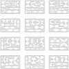 Plastic Drawing Painting Stencils Templates DIY-WH0222-013-4