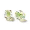 Two Tone UV Plating Rainbow Iridescent Acrylic Beads TACR-D010-04D-2