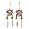 Iron Dangle Stud Earring EJEW-MZ00189-02-1